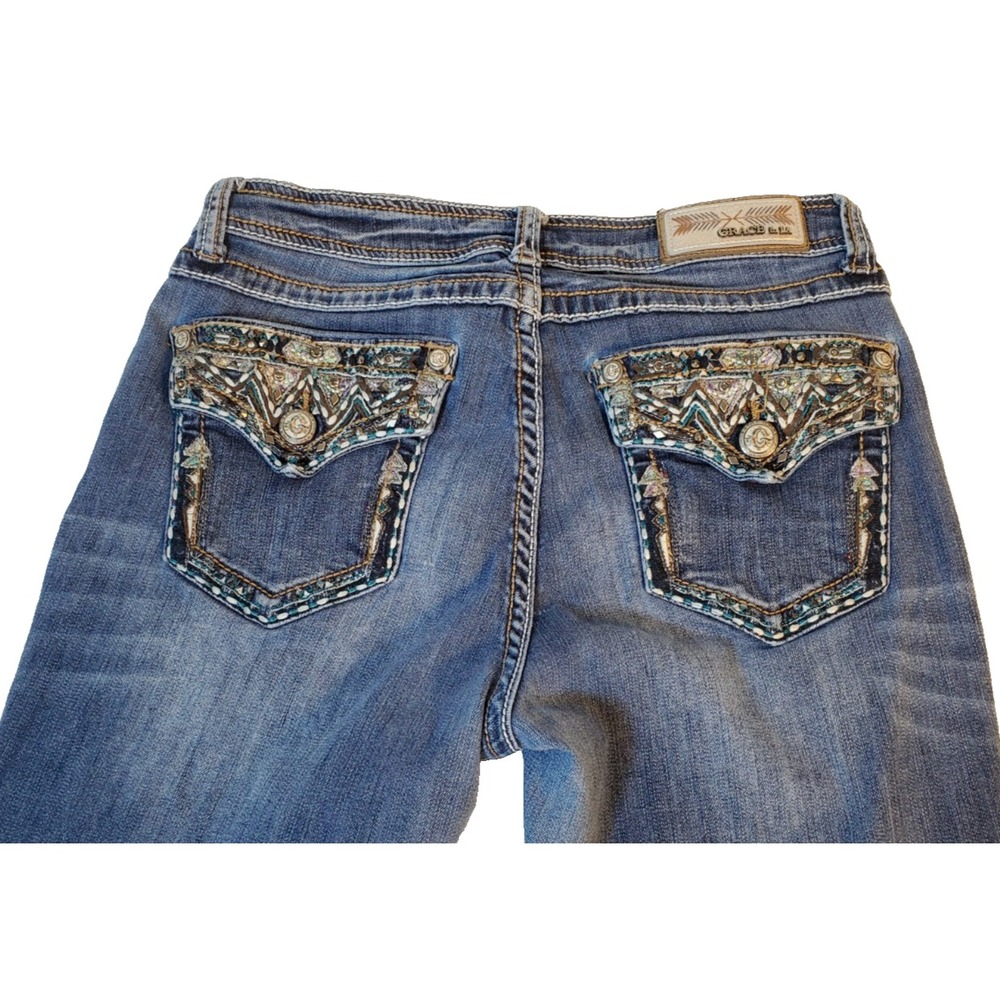 Women's Blue Jeans - Picture 3 of 7